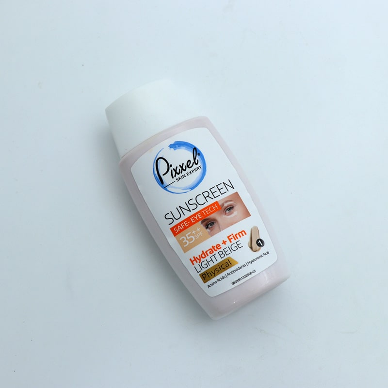 ضدآفتاب فیزیکی دور چشم و صورت بژ روشن spf35 پیکسل شماره1 ( کامان ) 90720