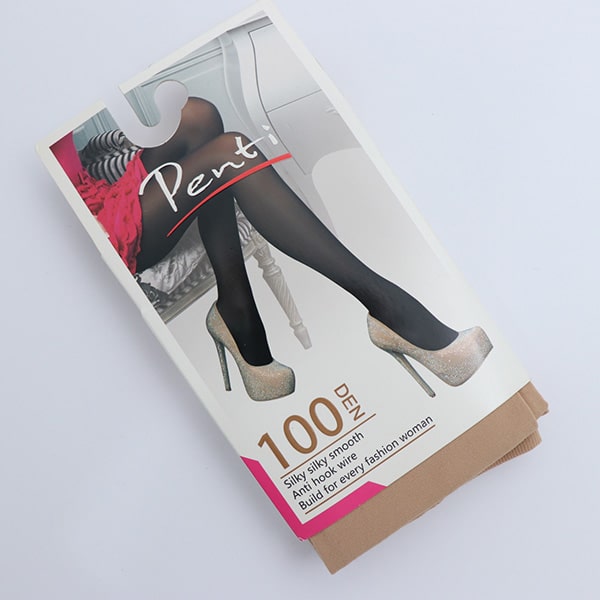 جوراب شلواری پنتی نخ 100 رنگ کرم 10941