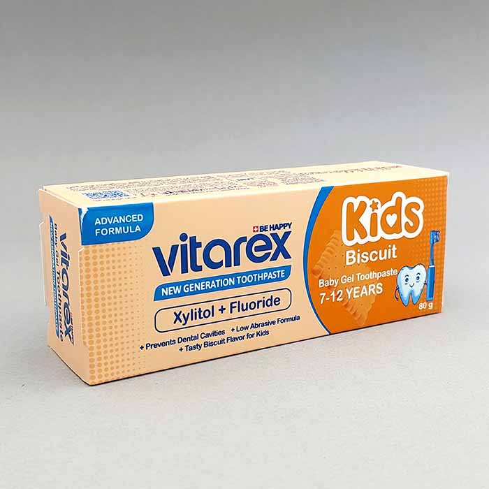 خمیردندان ژله ای کودک با طعم بیسکوئیت ویتارکس Vitarex