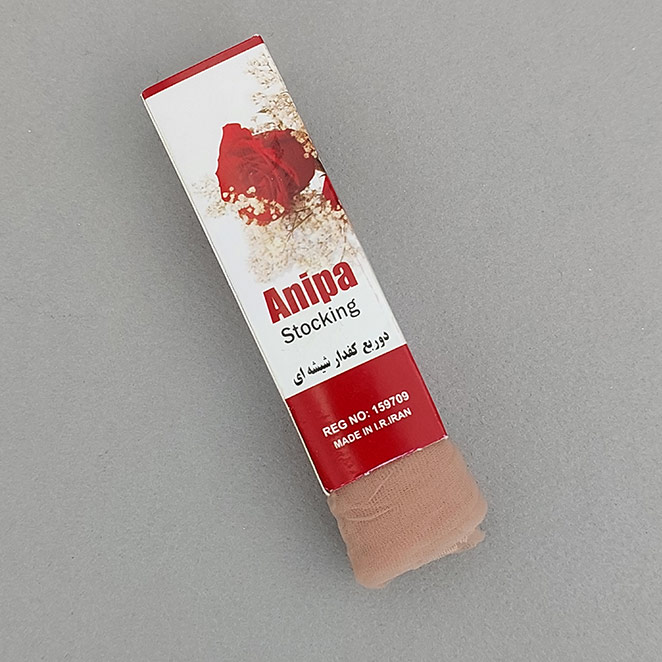 جوراب زنانه رنگ پا دوربع کفدار شیشه ای Anipa آنی پا