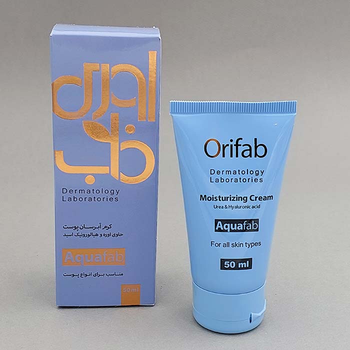 کرم آبرسان مدل اوره و هیالورونیک اسید اوری فاب Orifab
