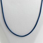 زنجیر استیل مردانه ویتالی رنگ آبی 2.5 میل کد 71724