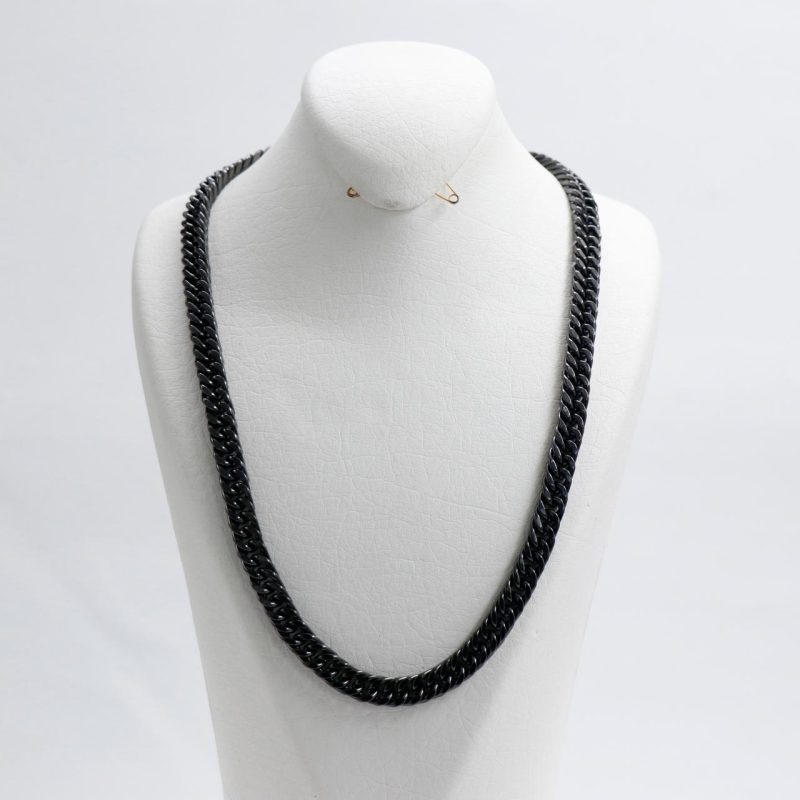 زنجیر استیل مردانه رنگ مشکی 8mm کد 71827