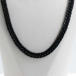 زنجیر استیل مردانه رنگ مشکی 8mm کد 71827