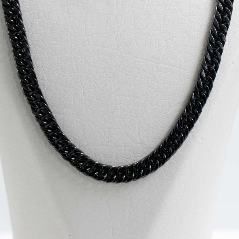 زنجیر استیل مردانه رنگ مشکی 8mm کد 71827