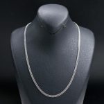 زنجیر استیل رنگ نقره ای طرح کاریتر 3mm وارداتی کد 72534
