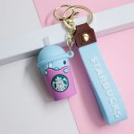 سرکلیدی سیلیکونی استارباکس starbucks بنفش وارداتی