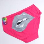 شورت زنانه ملک بانو نخی کش باریک سایز 2XL طرح لب