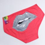 شورت زنانه ملک بانو نخی کش باریک سایز 2XL طرح لب