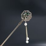 کانزاشی مجلسی رنگ ثابت طلایی آویزدار وارداتی کد70400