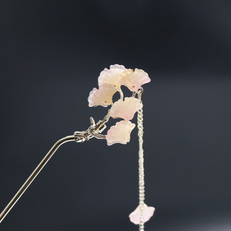 کانزاشی طرح 3 شاخه رنگ ثابت طلایی آویزدار وارداتی کد 70523