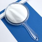 آینه آرایشی کریستالی دوطرفه 5x رنگ شفاف سایز متوسط