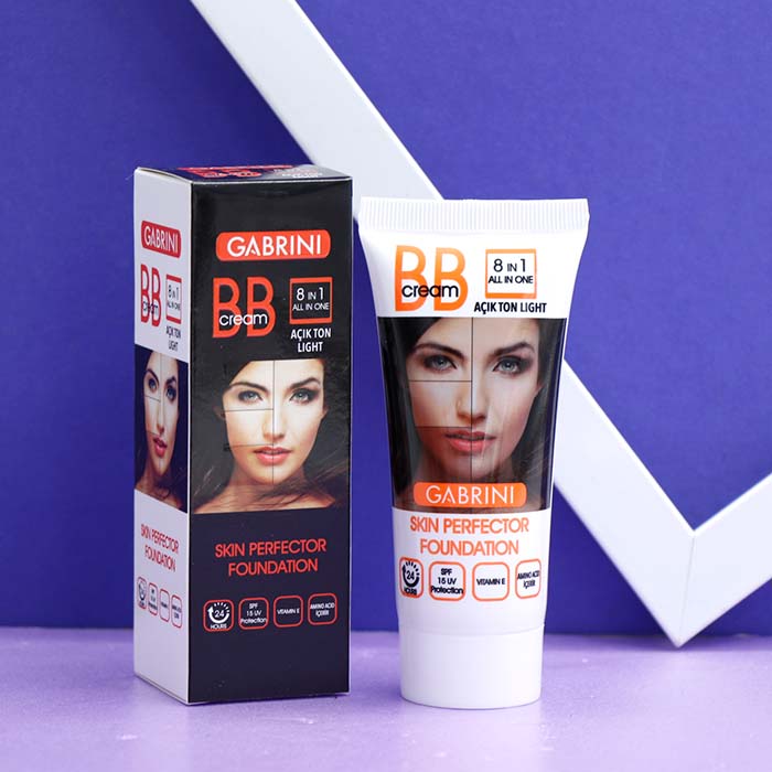 کرم پودر 8 در 1 بی بی مدل لایت LIGHT با SPF15