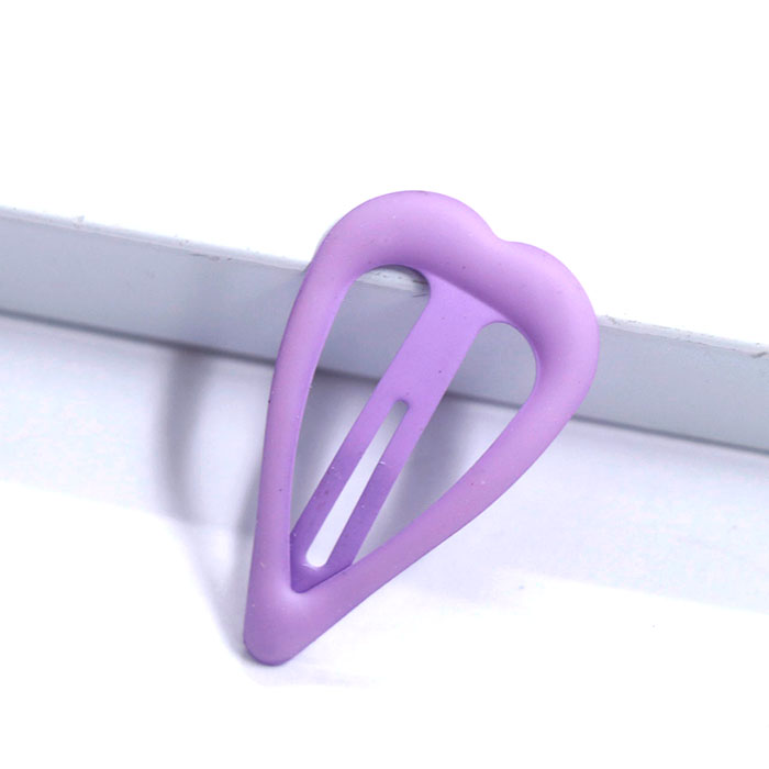 تق تقی طرح قلبی رنگ بنفش مات